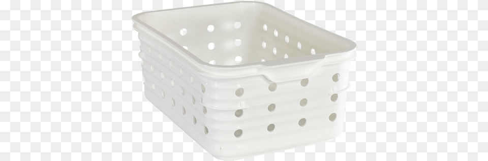 Small White Dot Bin Storage Basket, Hot Tub, Tub, Plastic Free Png
