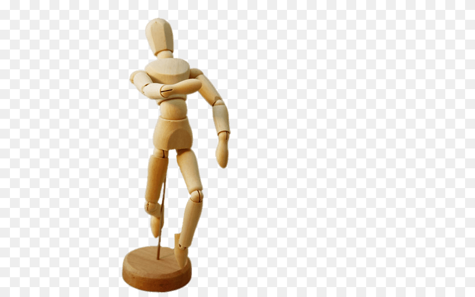 Small Wooden Articulated Mannequin Front, Baby, Person, Figurine Png Image