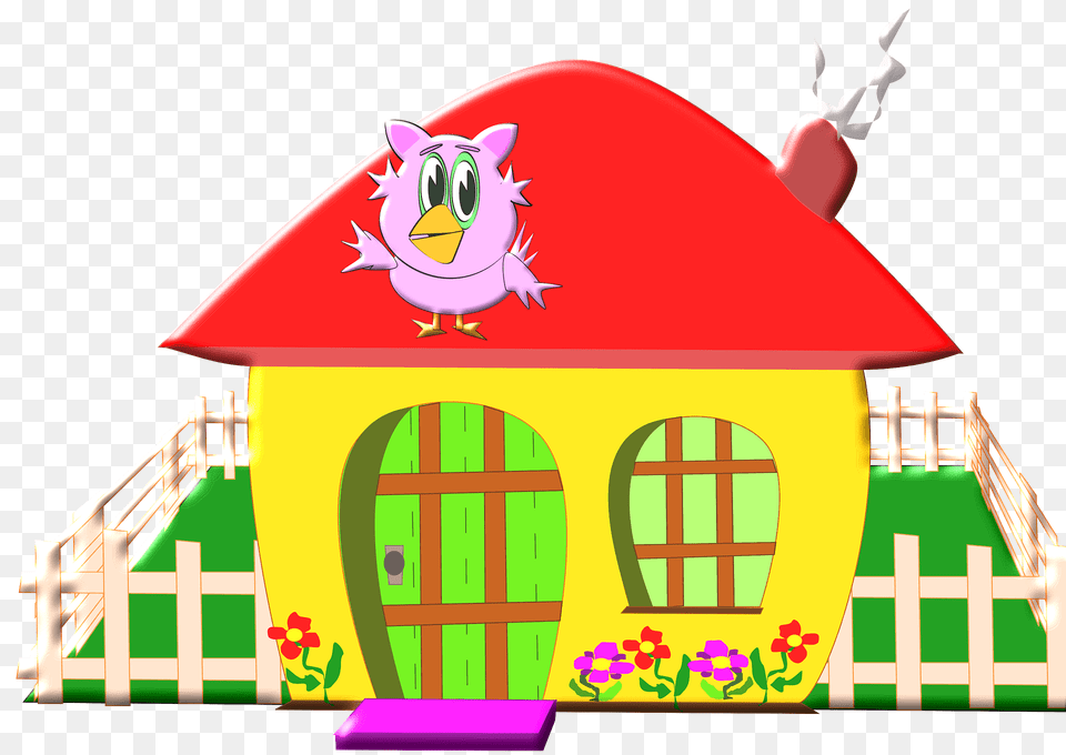 Small Yellow Farmhouse With A Red Roof Clipart, Play Area, Outdoors, Indoors Png