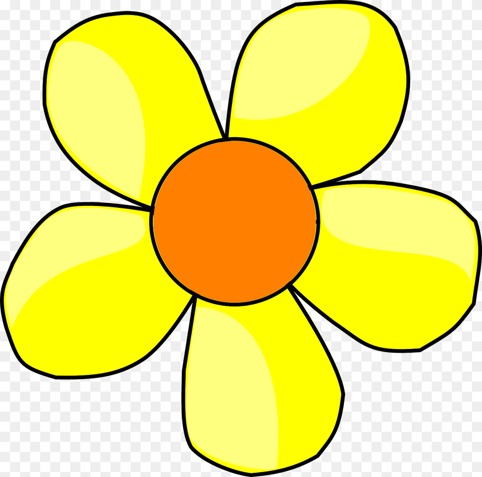 Small Yellow Flowers Cartoon, Daffodil, Daisy, Flower, Petal Png