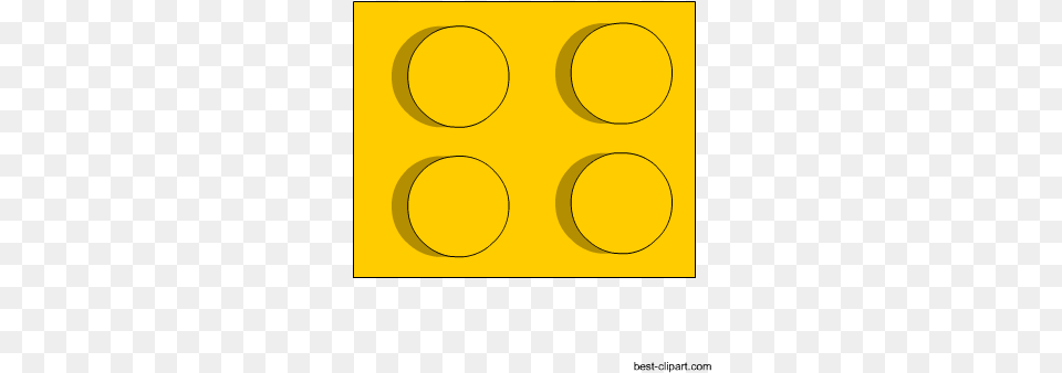 Small Yellow Lego Brick Clip Art Circle Png Image