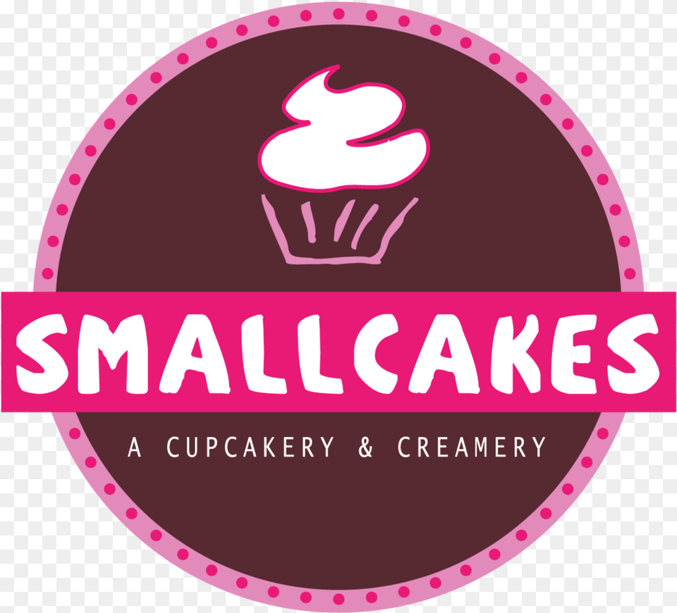 Smallcakes Logo Web Smallcakes A Cupcakery, Sticker, Cake, Cream, Cupcake Free Transparent Png