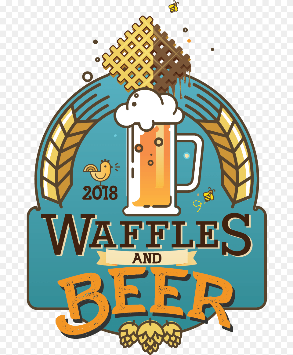 Smaller Logo Waffles And Beer Festival, Advertisement, Poster Png Image