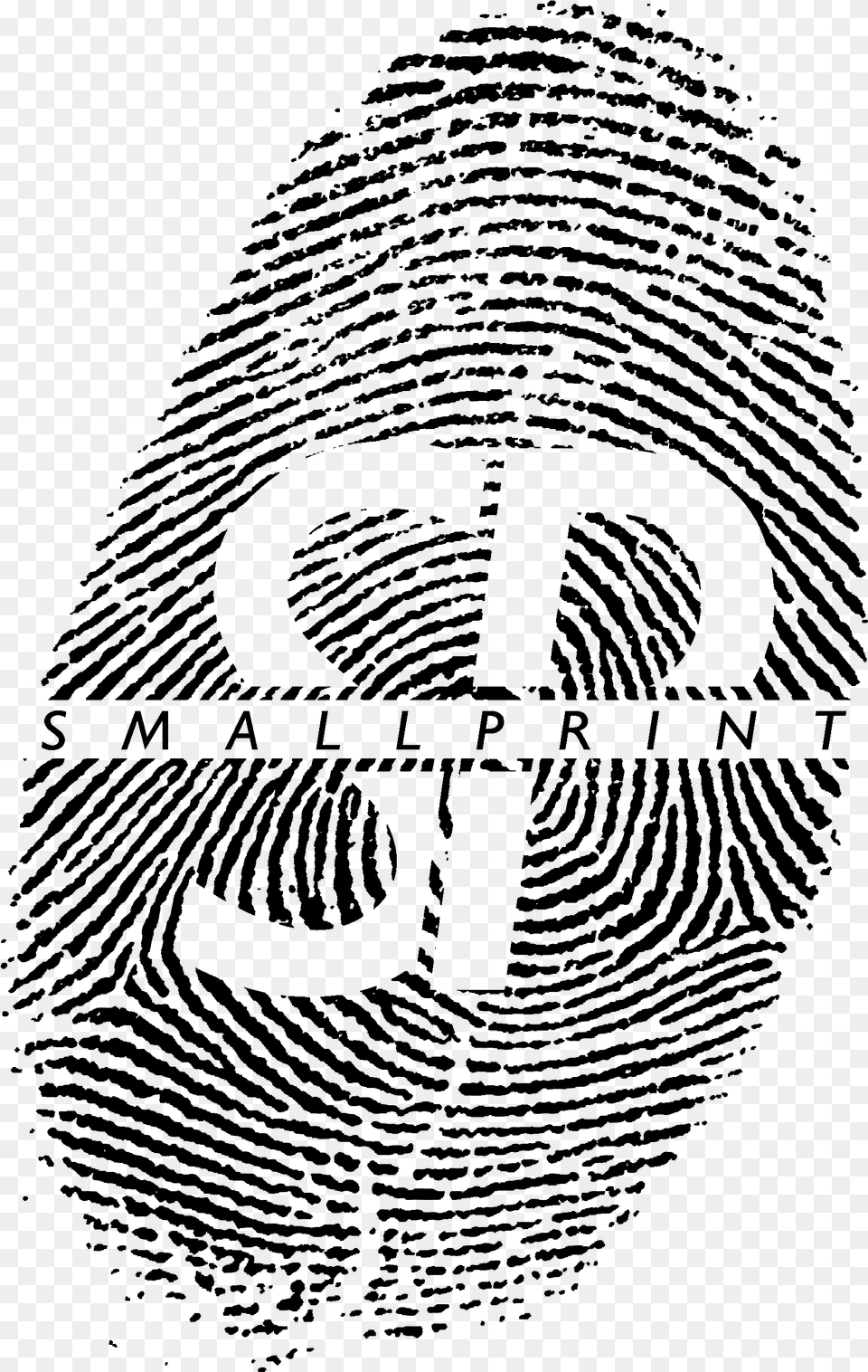 Smallprint Recordings Smallprint Recordings Fibonacci Sequence In Fingerprint, Gray Png Image