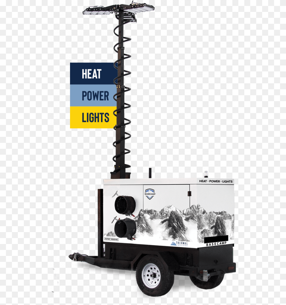 Smart 3 In1 Heater Light Tower U0026 Generator Thermal, Machine, Wheel, Transportation, Vehicle Png Image