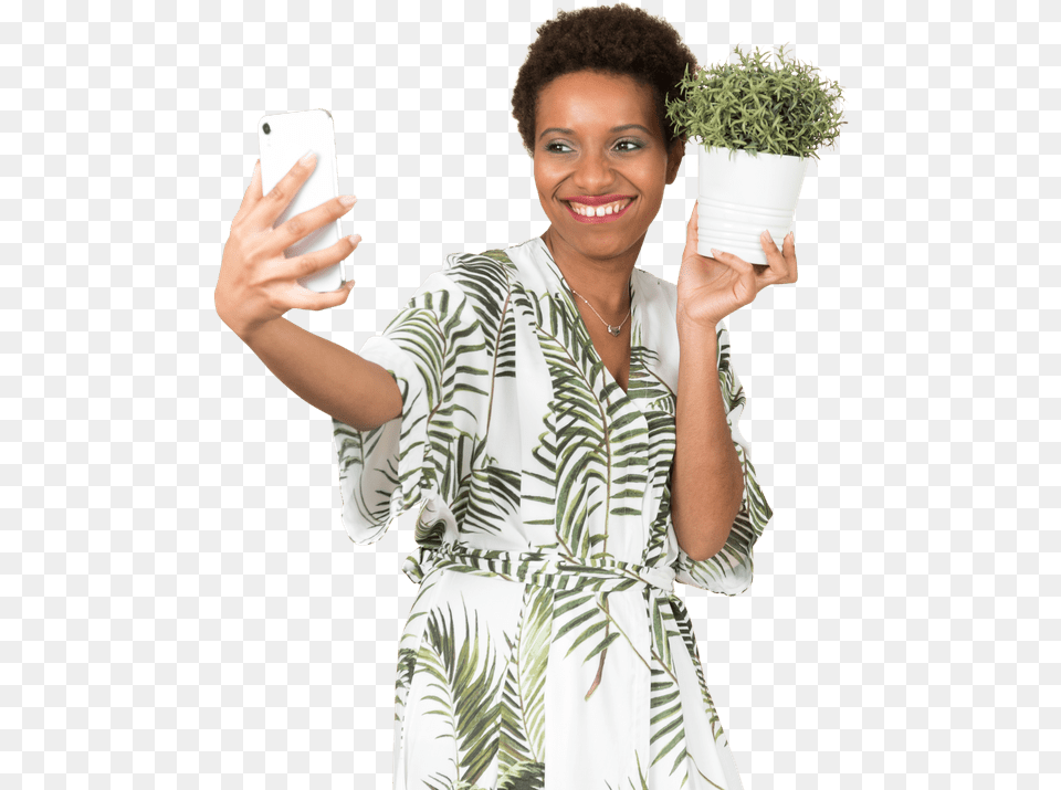 Smart Afro Hair Smiling Photos U0026 Pictures Icons8 Afro, Photography, Adult, Potted Plant, Plant Free Png Download