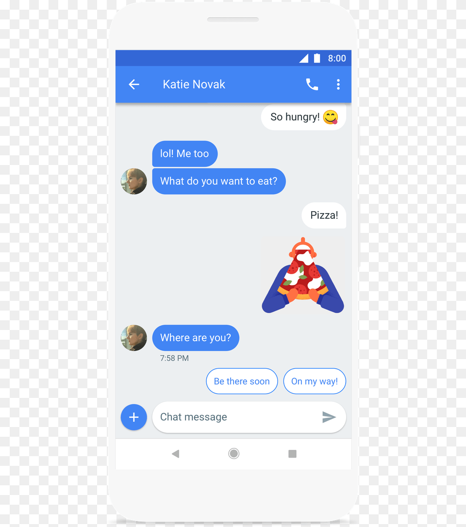 Smart Answer In The Preview Of Android Messages Chat Android Messages, Text, Person, Face, Head Free Transparent Png