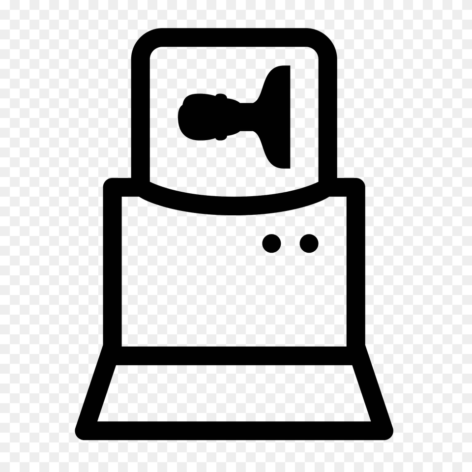 Smart Card Reader Icon, Gray Png Image