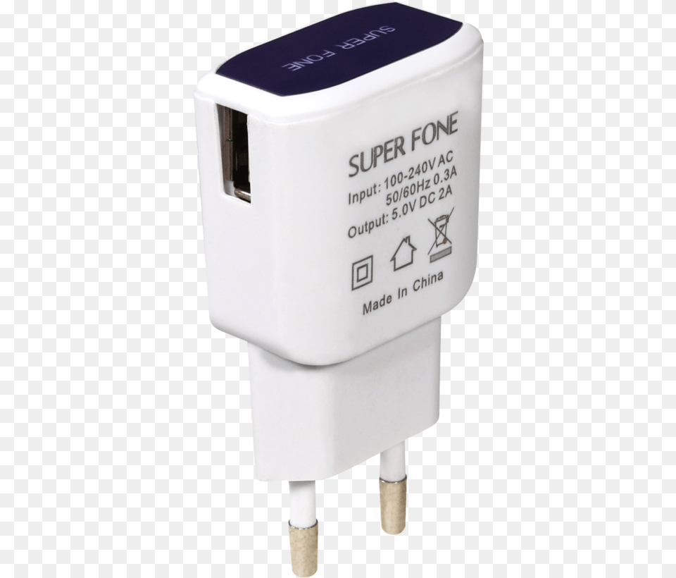 Smart Charger Blue Battery Charger, Adapter, Electronics, Plug Free Png Download