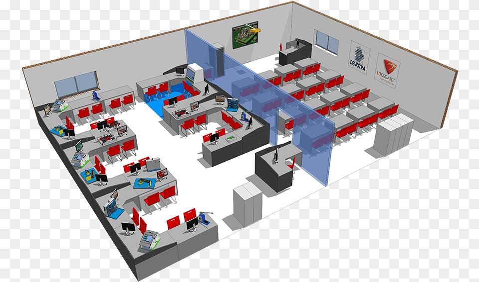 Smart Classroom Smart Class Room Plan, Indoors Png Image