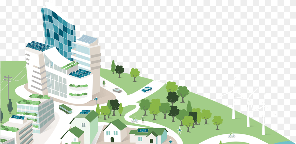 Smart Clean Energy City, Metropolis, Urban, Neighborhood, Engine Free Transparent Png