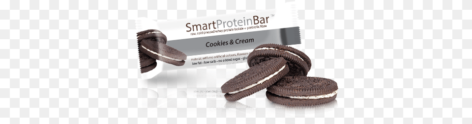 Smart Diet Solutions Protein Bar Cookies And Cream Box Sandwich Cookies, Food, Sweets, Cocoa, Dessert Free Transparent Png
