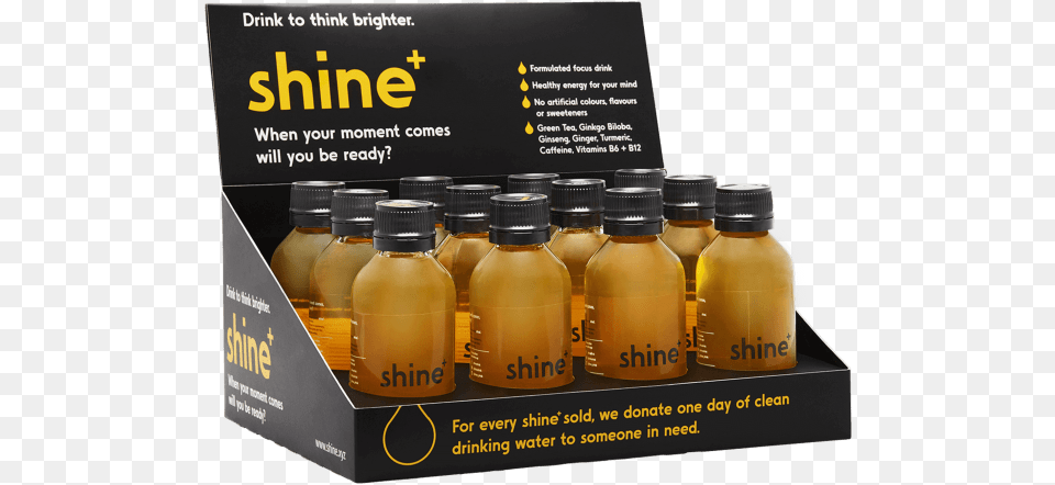 Smart Drink Brand39s Record Fast Track To Market In Shine Drink Australia, Bottle, Aftershave Free Png Download