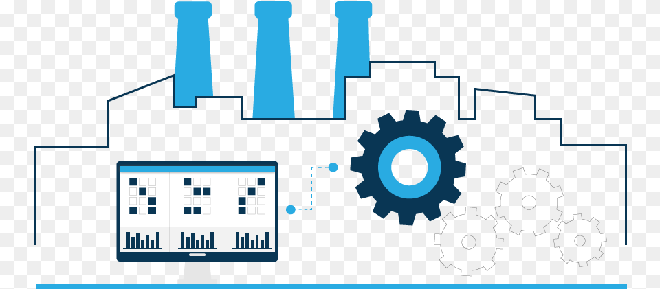 Smart Factory, Machine, Gear, Qr Code Png