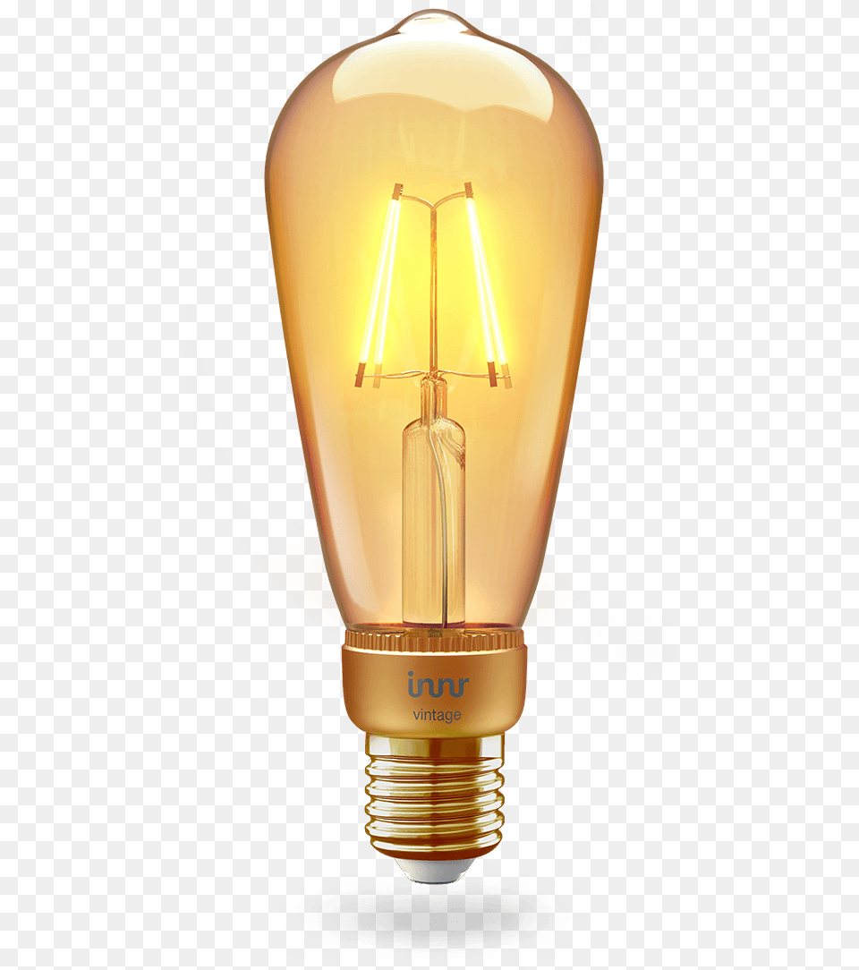 Smart Filament Bulb E27 Vintage Edison Innr, Light, Lightbulb, Lamp Png