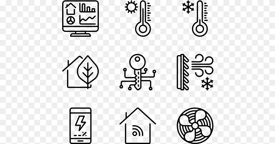 Smart House Payment Method Icon, Gray Free Png Download