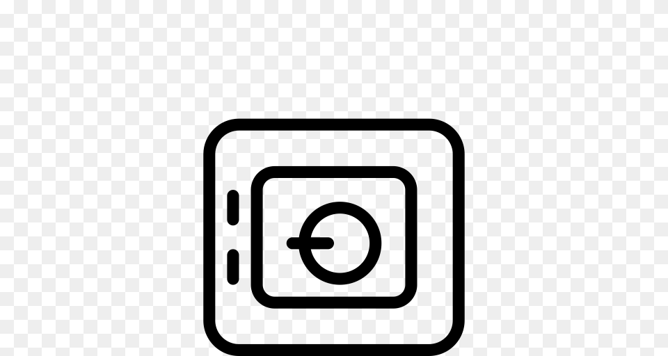Smart Locker Locker Protection Icon With And Vector Format, Gray Png