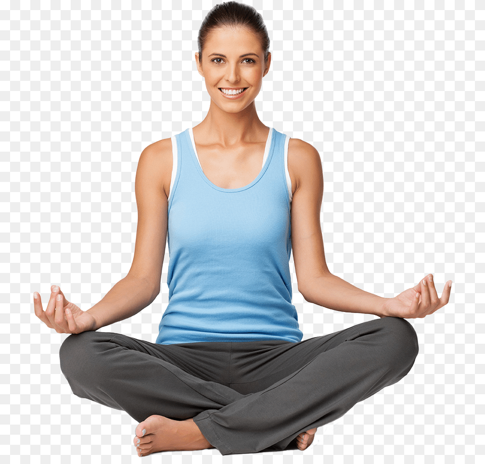 Smart Mat Yoga, Sitting, Person, Clothing, Vest Free Png