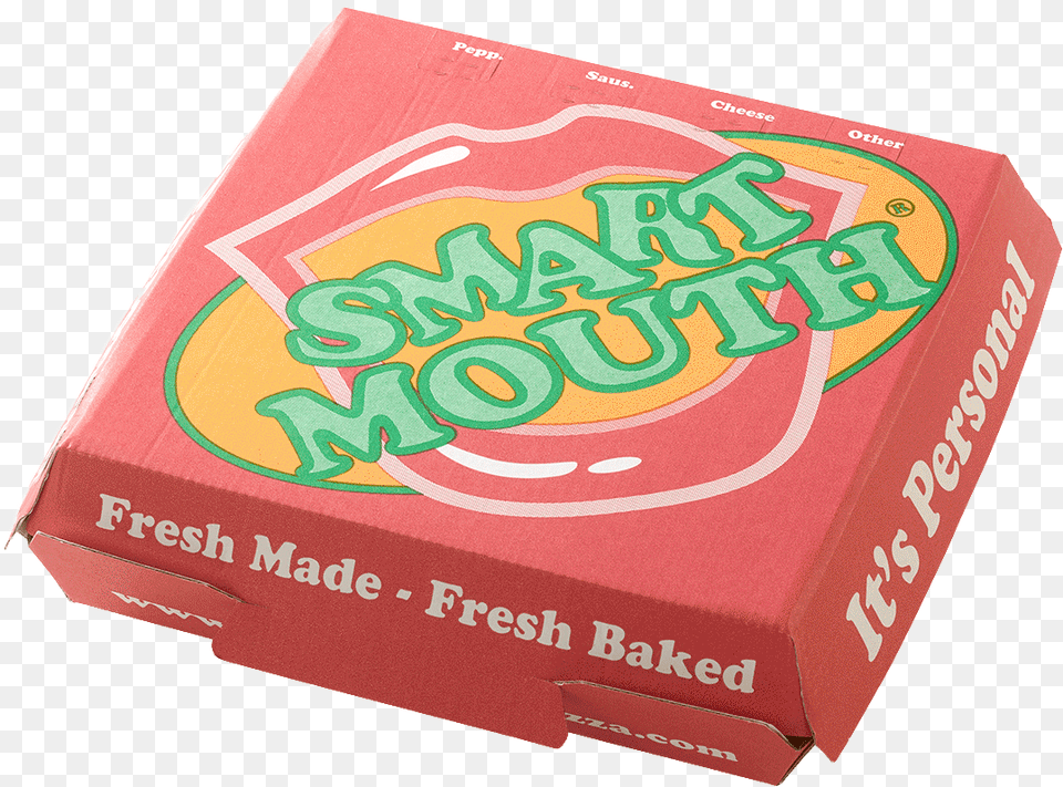Smart Mouth Pizza Box Box, Gum Free Png