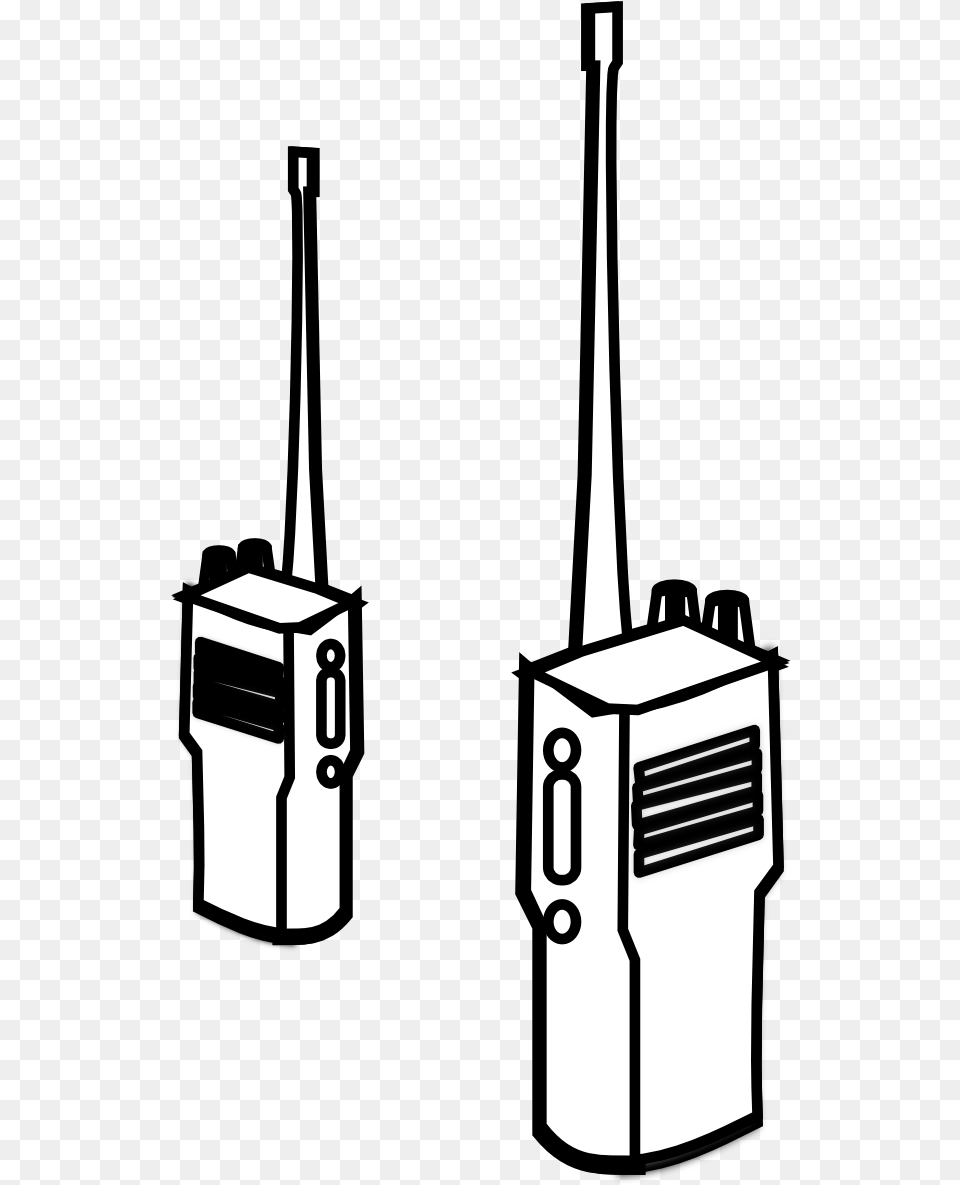 Smart Phone Clip Art Walkie Talkie Black And White, Electronics, Mailbox Free Png Download