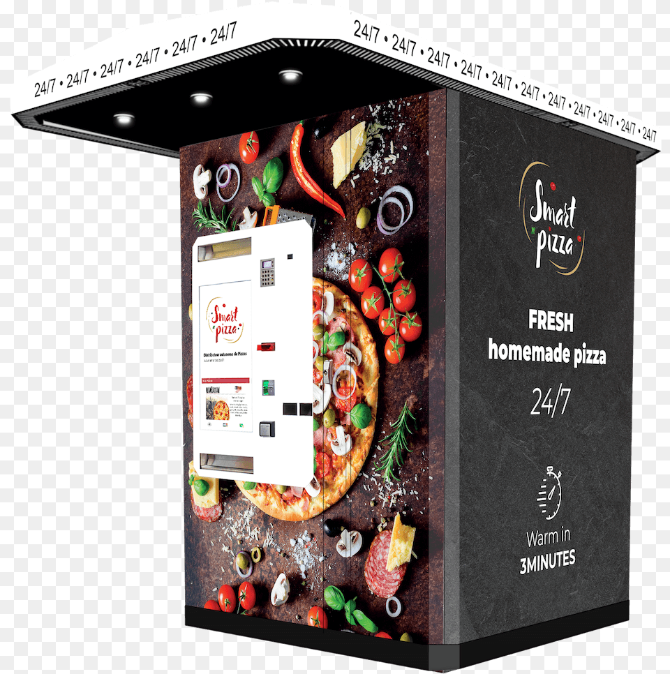 Smart Pizza V2 Julia Vending Machine, Advertisement, Poster, Text Png Image