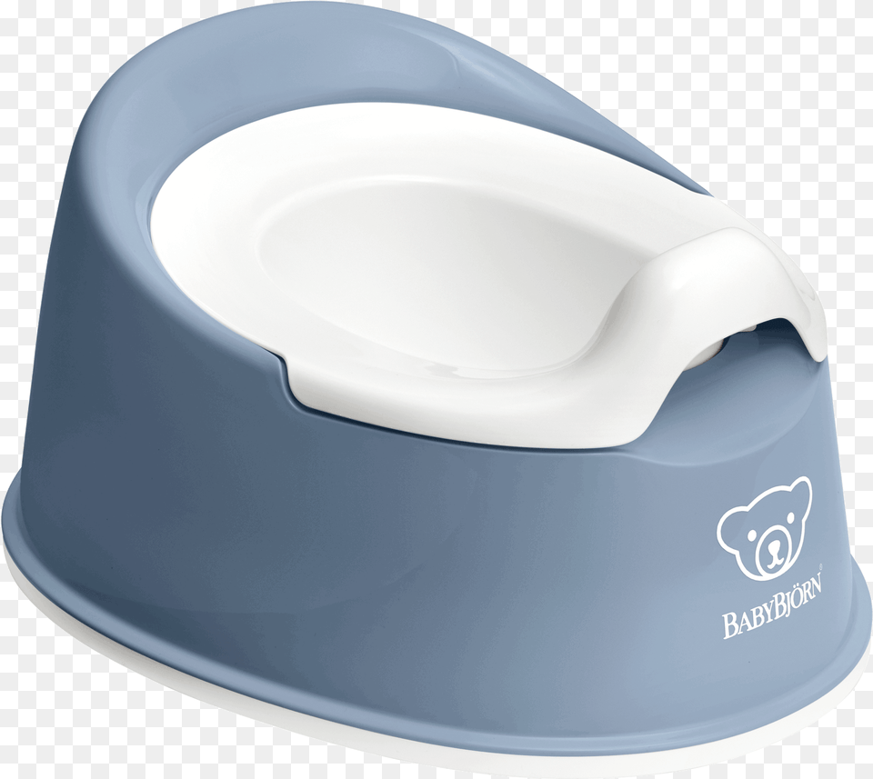 Smart Potty Deep Bluewhite Baby39s Potty Chair Toilet, Bathroom, Indoors, Room, Plate Png Image
