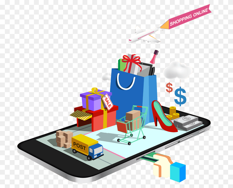 Smart Retail Online Shopping Demand, Aircraft, Airplane, Transportation, Vehicle Free Png