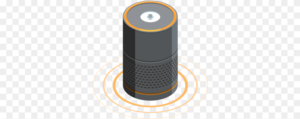 Smart Speaker Voice Assistant 3d Isometric Circle, Electronics, Lamp, Disk Free Png Download