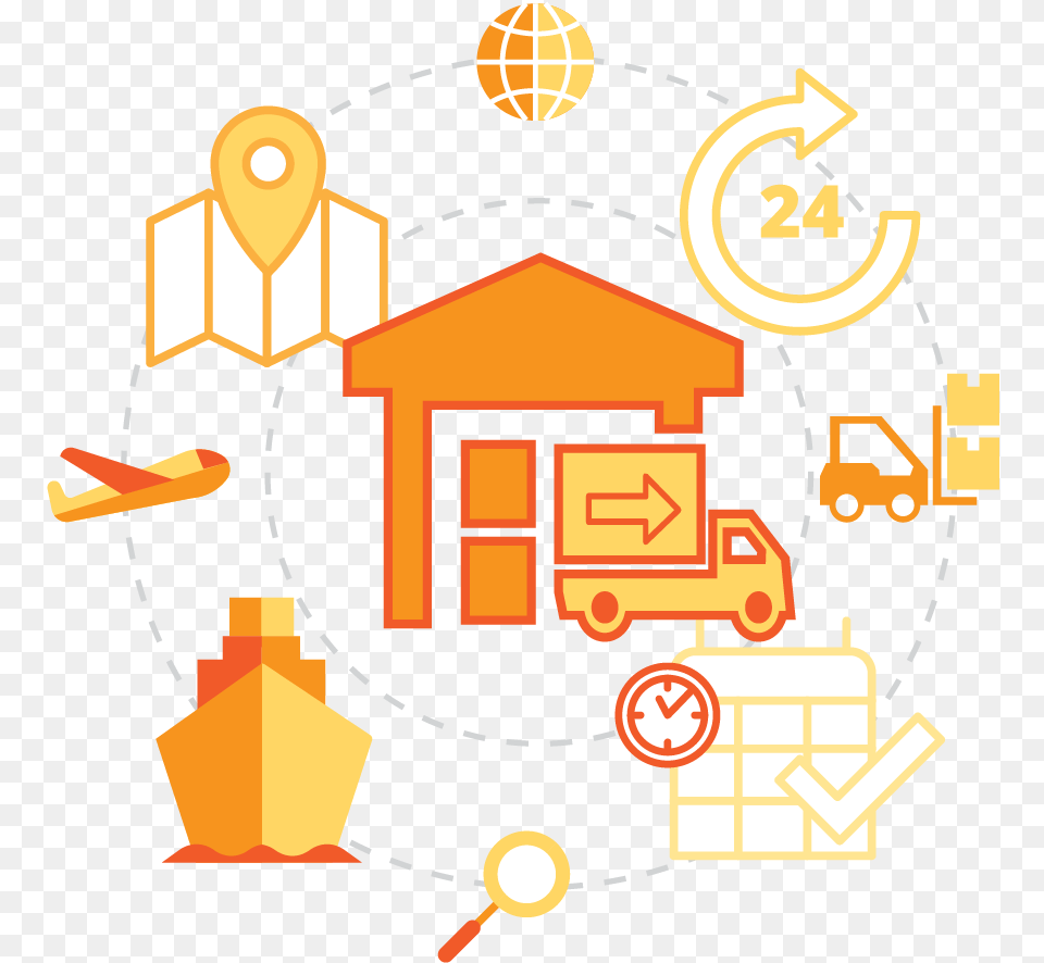 Smart Supply Chain Icon, Bulldozer, Machine Free Transparent Png