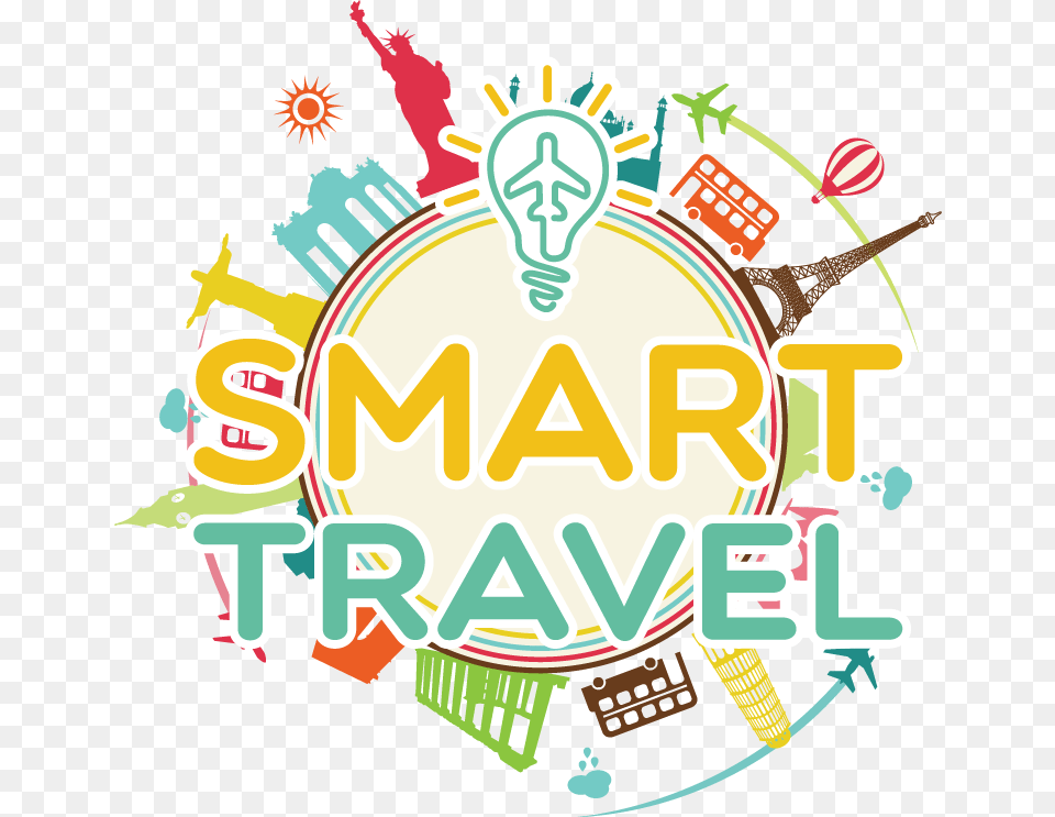 Smart Travel Amp Tours Graphic Design, Logo, Person, People, Weapon Free Png