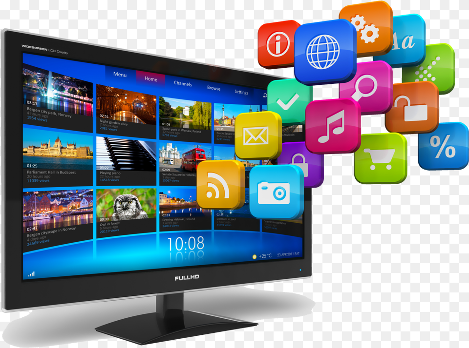 Smart Tv Apps, Computer Hardware, Electronics, Hardware, Monitor Png