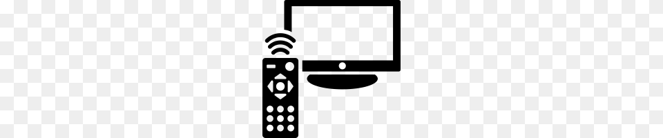 Smart Tv Remote Control Icons Noun Project, Gray Free Transparent Png
