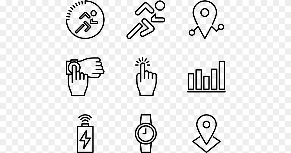 Smart Watch Illustration, Gray Free Transparent Png