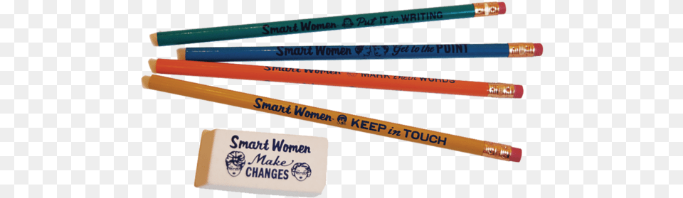 Smart Women Pencil Pack Carpenter Pencil, Rubber Eraser Free Png