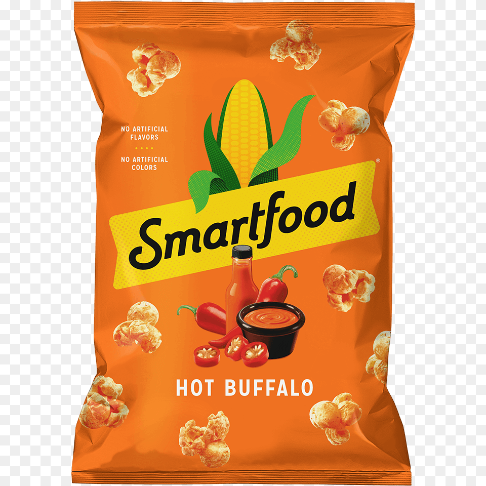 Smartfood Hot Buffalo Flavored Popcorn Smartfood Hot Buffalo Popcorn, Food, Snack Png