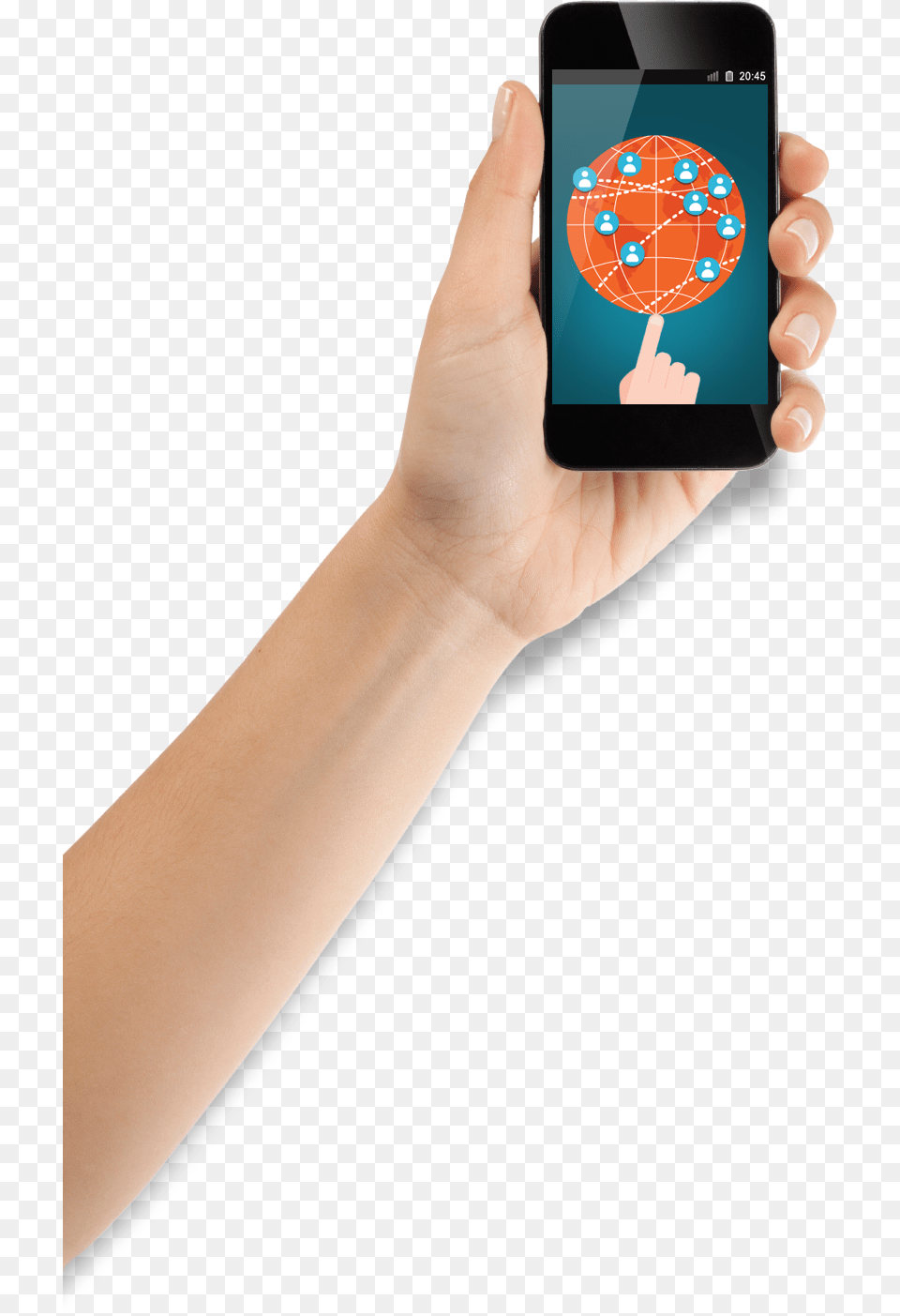 Smartphone, Electronics, Mobile Phone, Phone, Person Png