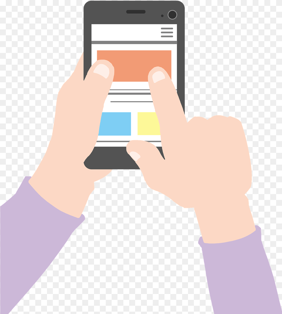 Smartphone App News Web Internet Information Hand Smartphone Clipart, Phone, Electronics, Mobile Phone, Texting Png Image