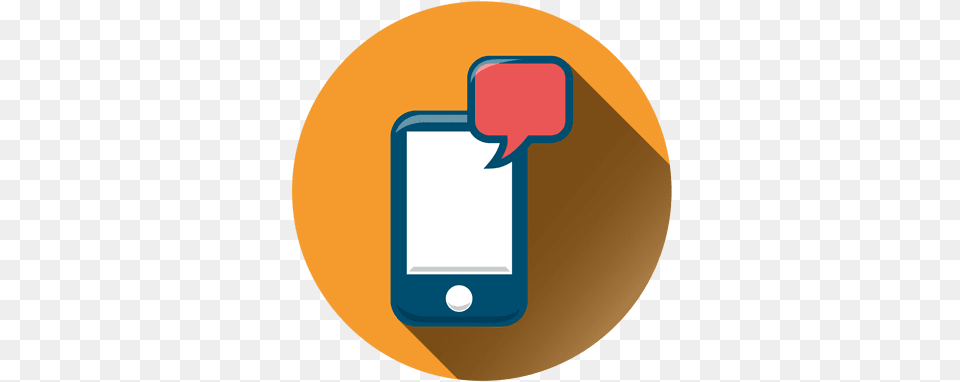 Smartphone Chat Circle Icon Transparent U0026 Svg Vector File Smart Phone Logo Circle, Electronics, Mobile Phone, Disk, Text Free Png