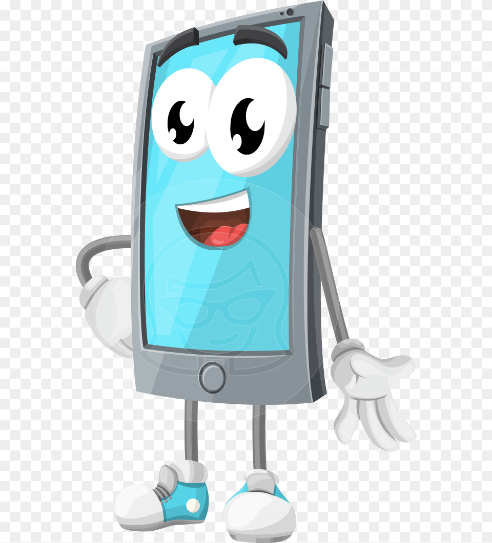 Smartphone Clipart Download Smartphone Cartoon, Smoke Pipe, Computer Hardware, Electronics, Hardware Free Transparent Png