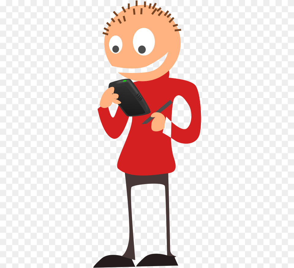 Smartphone Cliparts 22 375 X 900 Webcomicmsnet Person Holding Phone Clipart, Baby, Reading, Cartoon, Face Png Image