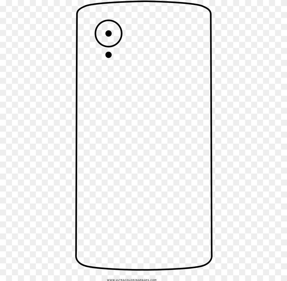 Smartphone Coloring, Gray Free Png Download