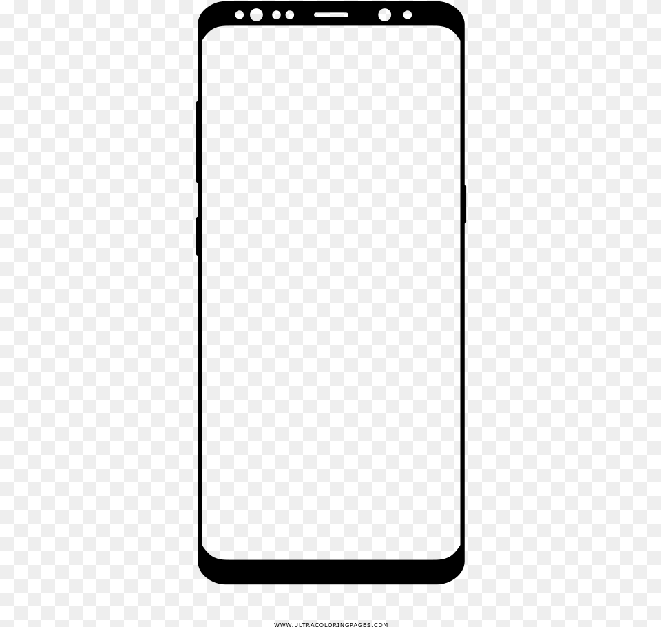 Smartphone Coloring, Gray Png