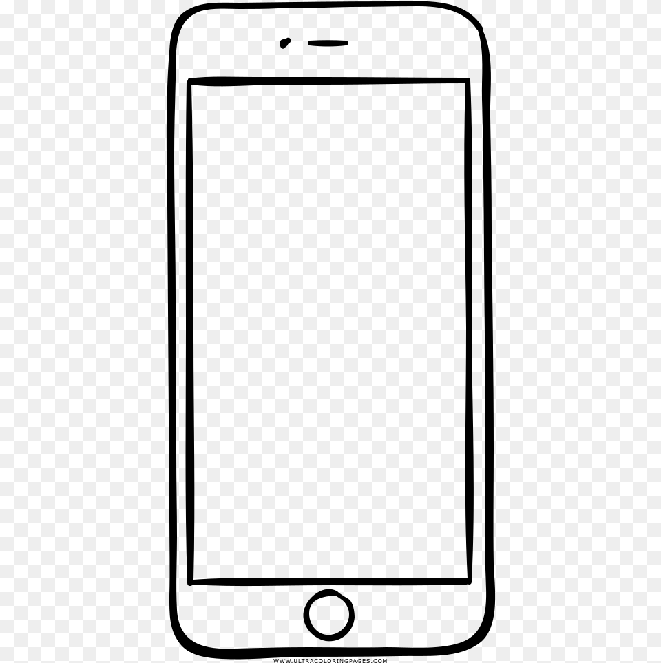 Smartphone Coloring, Gray Free Png