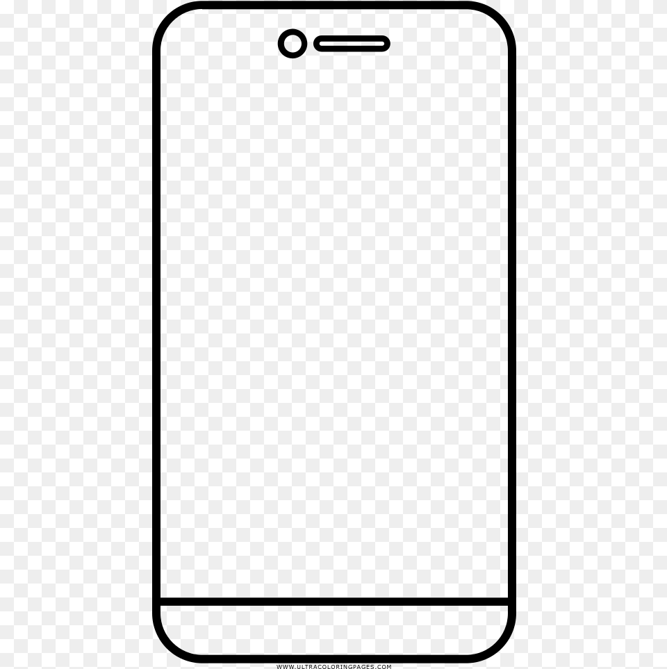 Smartphone Coloring, Gray Png