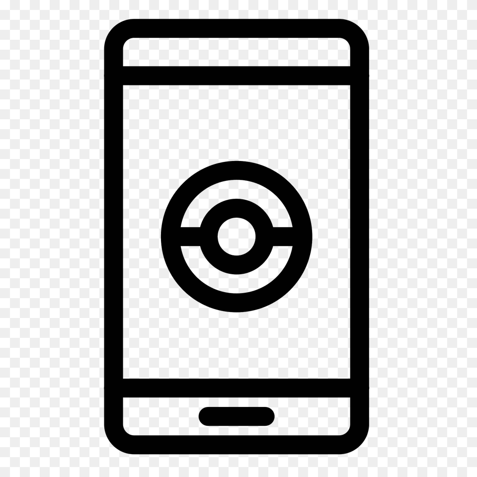 Smartphone Icon, Gray Free Transparent Png