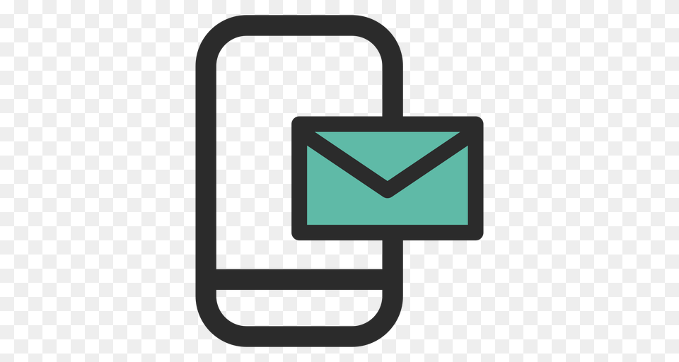 Smartphone Mail Contact Icon, Envelope Free Png Download