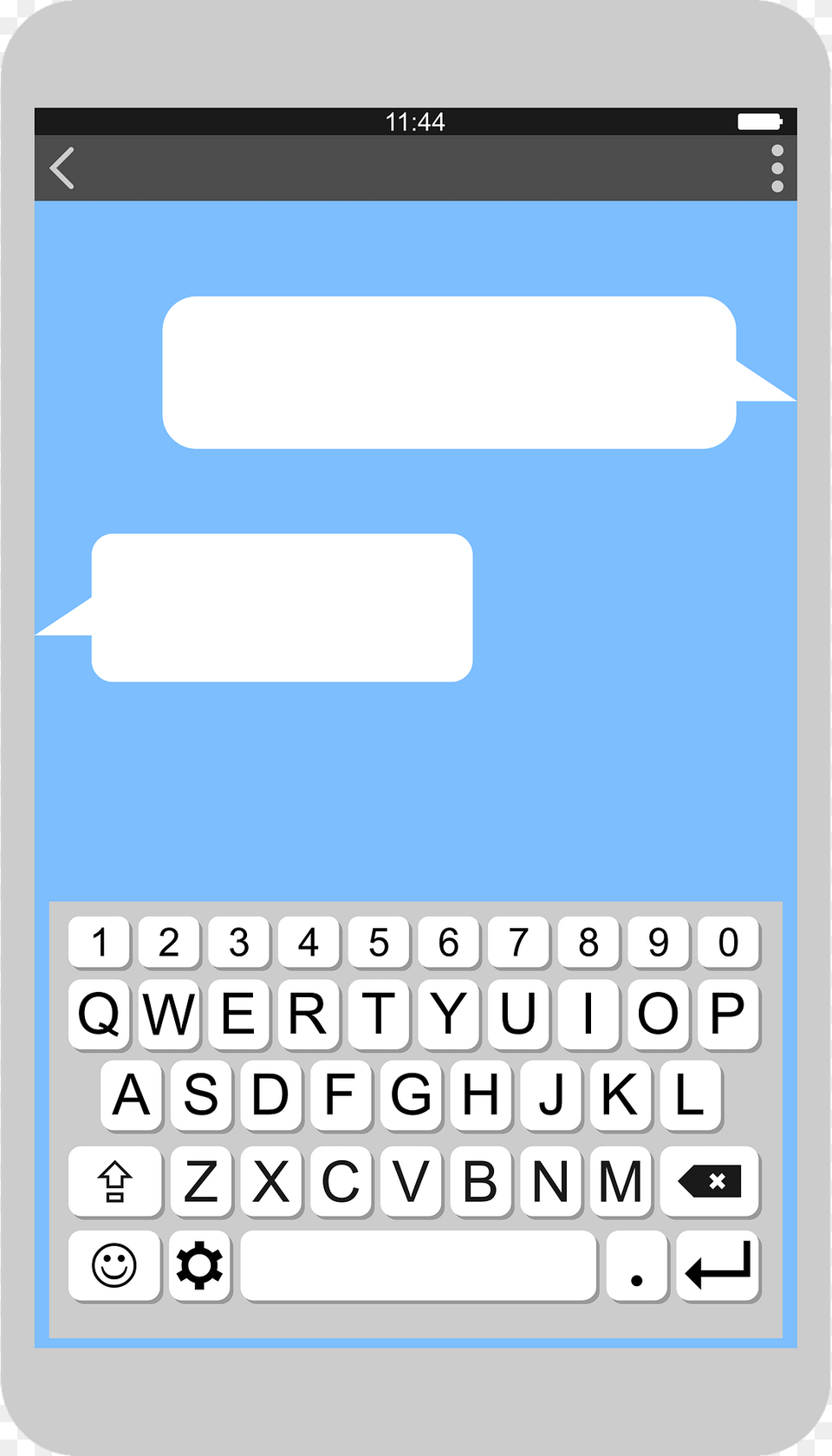 Smartphone Messaging Clipart, Text Free Png Download