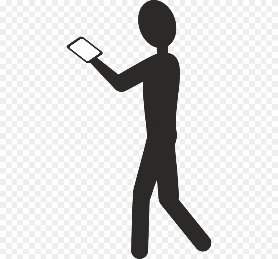 Smartphone Mobile Phone Phone, Person, Lighting, Silhouette Free Png