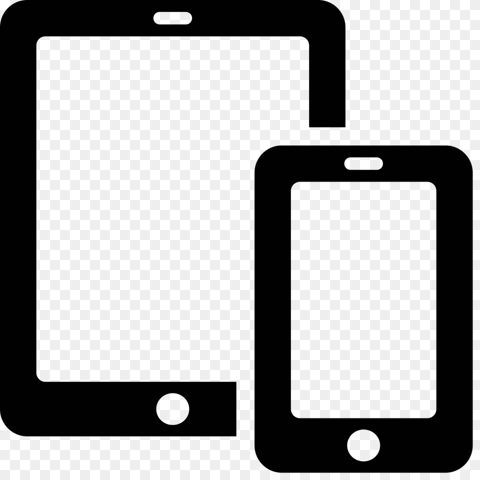 Smartphone Tablet Icon, Gray Png