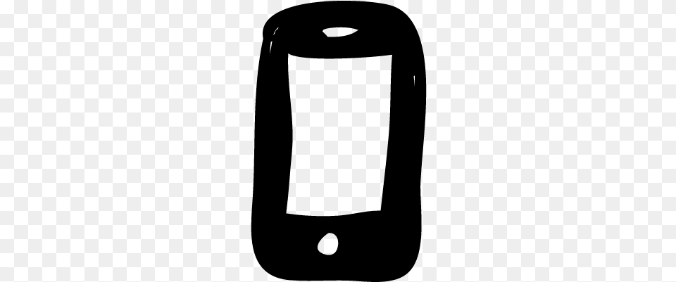 Smartphone With Blank Screen Vector Mobile Phone, Gray Png Image